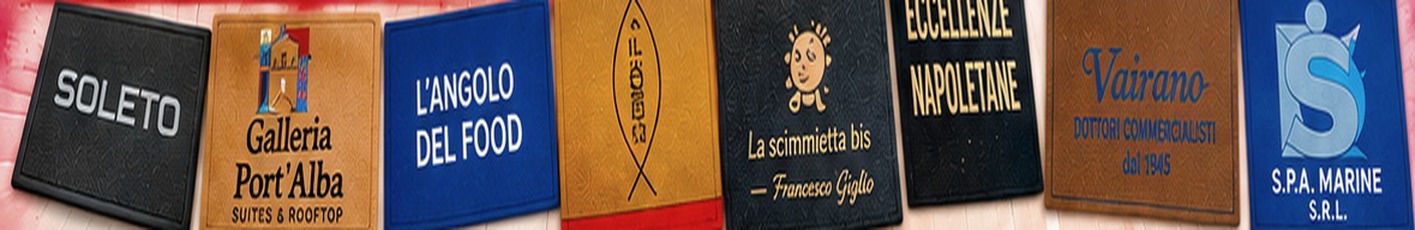 Esempi di tappeti personalizzati con logo