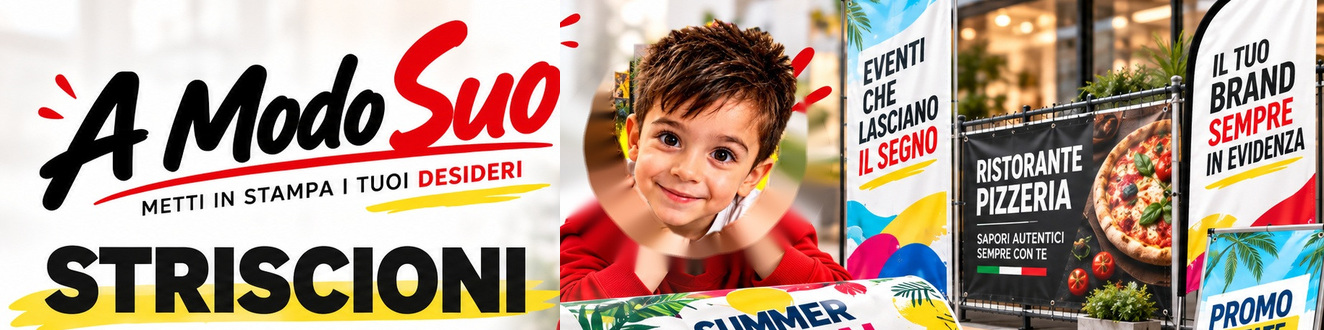 Striscioni personalizzati per negozi, manifestazioni ed eventi